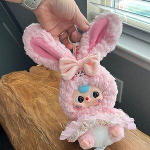 Charming Pink Bunny Plush with Bow